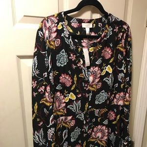 Ann Taylor Loft Floral Midi Dress 16